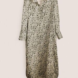 Tuckernuck Linen Hydrangea print Midi Dress | Cottagecore Garden Party | Medium